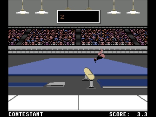 Gameplay of Summer Games for Commodore 64